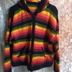 Hoodie, rainbow, medium, Ecuadorian